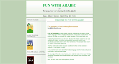 Desktop Screenshot of funwitharabic.com